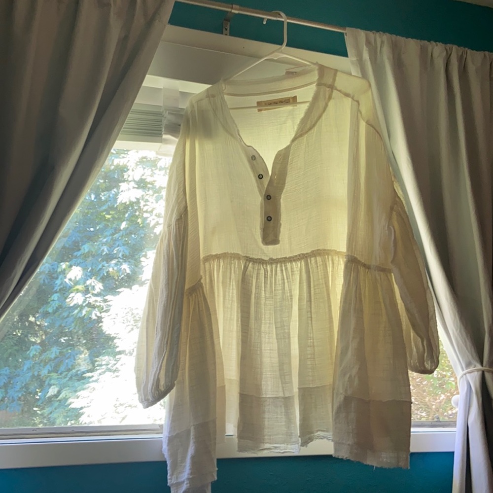 Free People Ruffled Top